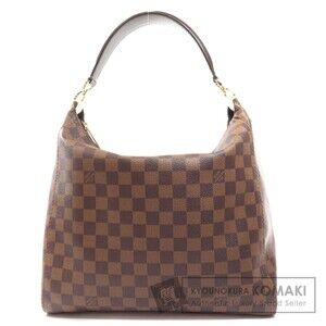 Louis Vuitton Portobello Damier Ebene Brown Shoulder Bag Canvas